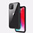 Custodia Silicone Trasparente Specchio Laterale Cover M02 per Apple iPhone 11 Pro Nero
