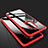 Custodia Silicone Trasparente Specchio Laterale Cover M02 per Huawei Mate 20 Rosso