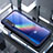 Custodia Silicone Trasparente Specchio Laterale Cover M02 per Xiaomi Mi 9 Lite Blu