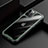 Custodia Silicone Trasparente Specchio Laterale Cover M03 per Apple iPhone 12 Pro Verde