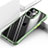 Custodia Silicone Trasparente Specchio Laterale Cover M03 per Apple iPhone 13 Pro Max Verde