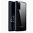 Custodia Silicone Trasparente Specchio Laterale Cover M03 per Samsung Galaxy Note 20 5G Blu