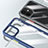 Custodia Silicone Trasparente Specchio Laterale Cover M04 per Apple iPhone 12