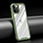 Custodia Silicone Trasparente Specchio Laterale Cover M04 per Apple iPhone 12 Pro Verde