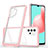 Custodia Silicone Trasparente Specchio Laterale Cover MQ1 per Samsung Galaxy A32 4G Oro Rosa