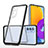 Custodia Silicone Trasparente Specchio Laterale Cover MQ1 per Samsung Galaxy M52 5G Nero