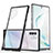 Custodia Silicone Trasparente Specchio Laterale Cover MQ1 per Samsung Galaxy Note 10 Plus 5G Nero