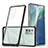Custodia Silicone Trasparente Specchio Laterale Cover MQ1 per Samsung Galaxy Note 20 5G Nero