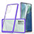 Custodia Silicone Trasparente Specchio Laterale Cover MQ1 per Samsung Galaxy Note 20 5G Viola