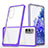Custodia Silicone Trasparente Specchio Laterale Cover MQ1 per Samsung Galaxy S20 FE (2022) 5G Viola