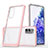 Custodia Silicone Trasparente Specchio Laterale Cover MQ1 per Samsung Galaxy S20 FE 5G Oro Rosa