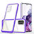 Custodia Silicone Trasparente Specchio Laterale Cover MQ1 per Samsung Galaxy S20 Plus 5G Viola