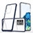 Custodia Silicone Trasparente Specchio Laterale Cover MQ1 per Samsung Galaxy S20 Ultra 5G Blu