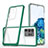 Custodia Silicone Trasparente Specchio Laterale Cover MQ1 per Samsung Galaxy S20 Ultra 5G Verde
