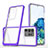 Custodia Silicone Trasparente Specchio Laterale Cover MQ1 per Samsung Galaxy S20 Ultra 5G Viola