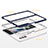 Custodia Silicone Trasparente Specchio Laterale Cover MQ1 per Samsung Galaxy Z Fold4 5G