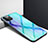 Custodia Silicone Trasparente Specchio Laterale Cover N01 per Apple iPhone 12 Pro Ciano