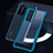 Custodia Silicone Trasparente Specchio Laterale Cover N06 per Huawei P40 Pro