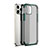 Custodia Silicone Trasparente Specchio Laterale Cover per Apple iPhone 12 Pro Verde