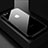 Custodia Silicone Trasparente Specchio Laterale Cover per Apple iPhone 7 Nero