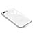 Custodia Silicone Trasparente Specchio Laterale Cover per Apple iPhone 8 Plus Bianco