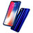 Custodia Silicone Trasparente Specchio Laterale Cover per Apple iPhone X