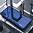 Custodia Silicone Trasparente Specchio Laterale Cover per Huawei Honor View 10 Lite Blu