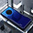 Custodia Silicone Trasparente Specchio Laterale Cover per Huawei Mate 30 5G Blu