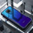 Custodia Silicone Trasparente Specchio Laterale Cover per Huawei Mate 30 Lite Blu
