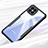 Custodia Silicone Trasparente Specchio Laterale Cover per Huawei Nova 8 SE 5G Nero
