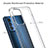 Custodia Silicone Trasparente Specchio Laterale Cover per Motorola Moto Edge 20 Pro 5G