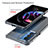 Custodia Silicone Trasparente Specchio Laterale Cover per Motorola Moto Edge 20 Pro 5G
