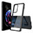 Custodia Silicone Trasparente Specchio Laterale Cover per Motorola Moto Edge 20 Pro 5G Nero