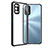 Custodia Silicone Trasparente Specchio Laterale Cover per Realme 7 Pro