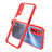 Custodia Silicone Trasparente Specchio Laterale Cover per Realme Narzo 20 Pro Rosso