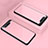 Custodia Silicone Trasparente Specchio Laterale Cover per Samsung Galaxy A90 4G Oro Rosa