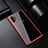 Custodia Silicone Trasparente Specchio Laterale Cover per Samsung Galaxy Note 10 Plus Rosso
