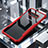 Custodia Silicone Trasparente Specchio Laterale Cover per Samsung Galaxy S10e Rosso