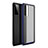 Custodia Silicone Trasparente Specchio Laterale Cover per Samsung Galaxy S20 Lite 5G Blu