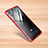 Custodia Silicone Trasparente Specchio Laterale Cover per Xiaomi Mi 8 Pro Global Version Rosso