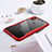 Custodia Silicone Trasparente Specchio Laterale Cover per Xiaomi Mi Mix 3 Rosso