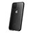 Custodia Silicone Trasparente Specchio Laterale per Apple iPhone 11 Pro Max Nero