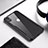 Custodia Silicone Trasparente Specchio Laterale per Apple iPhone XR Nero