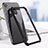 Custodia Silicone Trasparente Specchio Laterale per Apple iPhone XR Nero