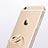 Custodia Silicone Trasparente Ultra Slim Cover Morbida con Anello Supporto S01 per Apple iPhone 6