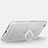 Custodia Silicone Trasparente Ultra Slim Cover Morbida con Anello Supporto S01 per Apple iPhone 6 Argento