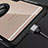 Custodia Silicone Trasparente Ultra Slim Cover Morbida con Anello Supporto S01 per Apple iPhone 6 Plus