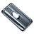 Custodia Silicone Trasparente Ultra Slim Cover Morbida con Anello Supporto S01 per Huawei Honor 9 Grigio