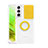 Custodia Silicone Trasparente Ultra Slim Cover Morbida con Anello Supporto S01 per Samsung Galaxy S21 FE 5G Giallo