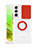 Custodia Silicone Trasparente Ultra Slim Cover Morbida con Anello Supporto S01 per Samsung Galaxy S21 FE 5G Rosso
